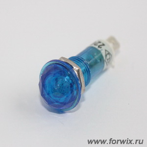 Лампа неоновая CAP(205) 220V синяя