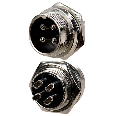 Разъем MIC 16 4P шт металл на корпус