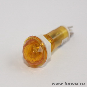 Лампа неоновая CAP(205) 220V желтая