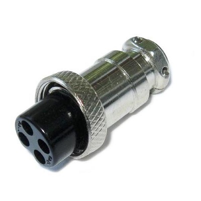 Разъем MIC 16 4P гн металл на кабель
