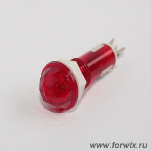 Лампа неоновая CAP(205) 220V красная