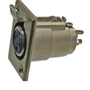 Разъем XLR 3Р гн металл на корпус