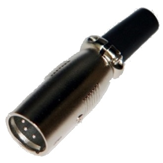 Разъем XLR 5P шт металл на кабель с хомутом
