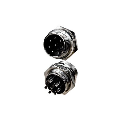 Разъем MIC 16 8P шт металл на корпус