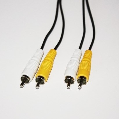 Шнур 2 x RCA шт - 2 x RCA шт OD2.6x5.2мм 1.5м