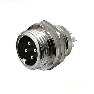 Разъем MIC 12 4P шт металл на корпус
