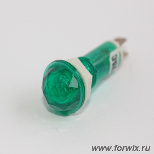 Лампа неоновая CAP(205) 220V зеленая