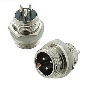 Разъем MIC 12 3P шт металл на корпус