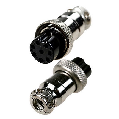 Разъем MIC 16 8P гн металл на кабель