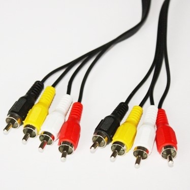 Шнур 4 x RCA шт - 4 x RCA шт OD2.6x10.4мм 1.0м