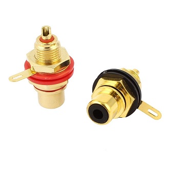 Разъем RCA гнездо позолоченное