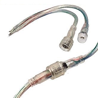 4pin п-м D=13mm 4*0.3mm2 прозрачный